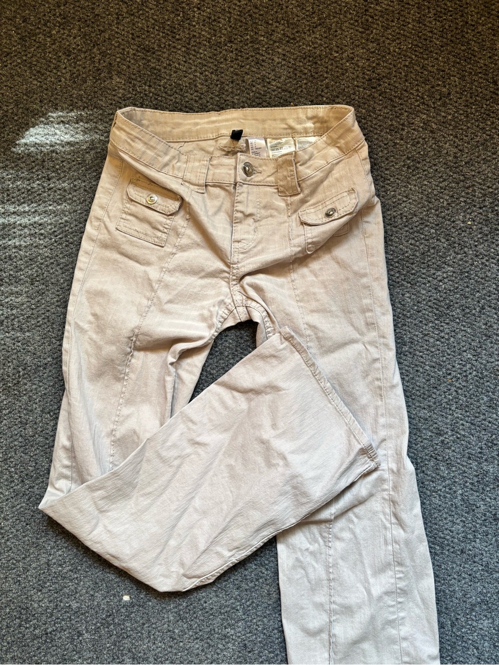 H&M Beige Boot Cut Pants